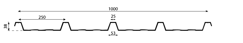 Lastra grecata FM40/1000